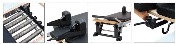 Hip Reformer High Legged Low Legged U+PL025 Spring Components Versatile Performance Driven