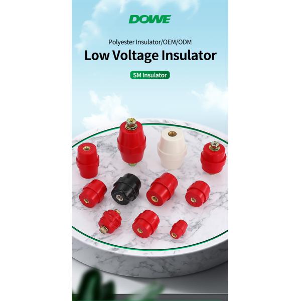 Low Voltage Busbar Insulator SM35 High Strength Insulation Steel Insert Brass Insert Electrical Isolator