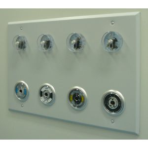 Customized Medical Gas Terminal Unit Stainless Steel Oxygen Outlet Audible And Visual Alarm System