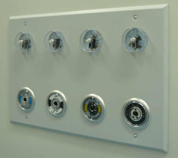 Customized Medical Gas Terminal Unit Stainless Steel Oxygen Outlet Audible And Visual Alarm System