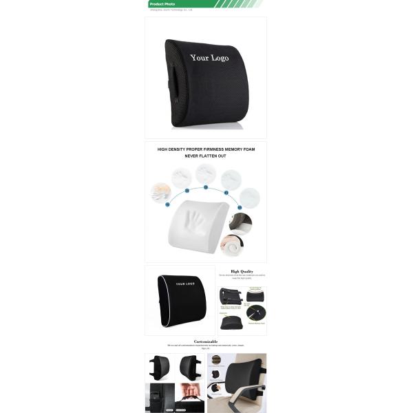 Orthopedic Gel Memory Foam Car Seat Back Support Cushion for Optimal Pain Relief