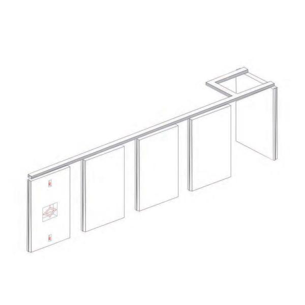 Alliage d'aluminium pliant les séparations insonorisées de bureau pour le lieu de réunion