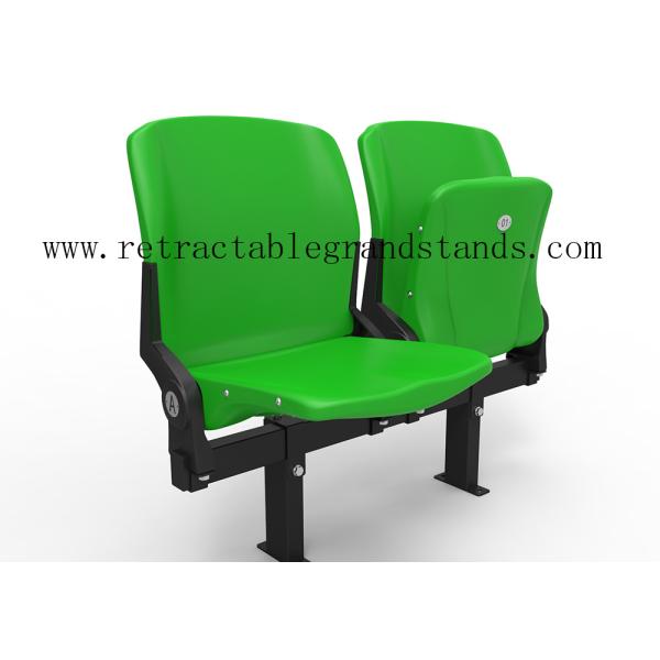 Fire Resistant Football Foldable Stadium Seat With Available Armrest