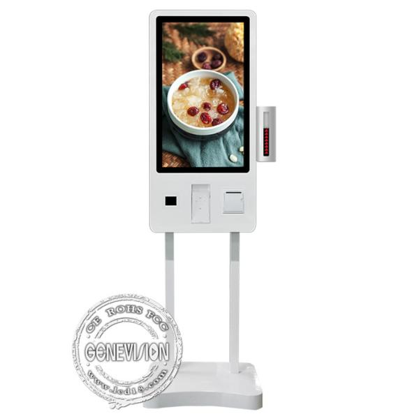 32 Capacitive Touch Screen Self Service Kiosk with Thermal Printer and QR Code Scanner NFC