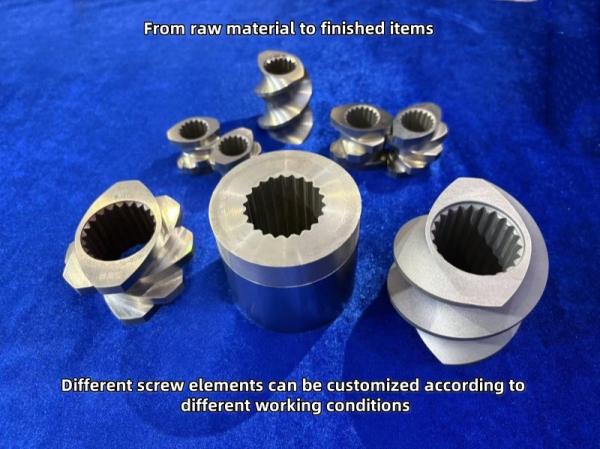 Chine Fabricant Double Vis Extrudeuse Machine Pièces Détachées Segment de Vis pour Batterie Lithium