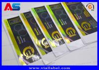 Autocollants de label de vinyle de feuille d'or pour les fioles stéroïdes injectables Muscle Growth Enanthate
