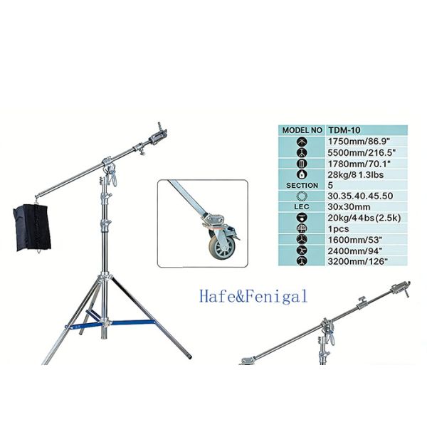 Cinema-Grade & Industrial Telescoping Stands: TDL for Film Lights, TDM for Work Lighting