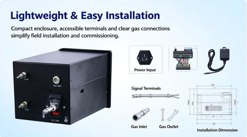 H2 Hydrogen Gas Analyzer Gas Detector 0-1000ppm Range Customizable Meter