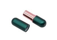 Tubes vides magnétiques vert-foncé de baume à lèvres de forme ovale