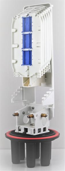 Couvrez d'un dôme la fermeture optique d'épissure de 216 noyaux dans la canalisation 3 dedans et 3