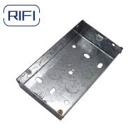 Caixas de comutação de cabo de condução de metal GI com acabamento galvanizado 2 Gang 3x6 35mm de profundidade
