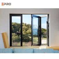 Trilha deslizante Vertical Alumínio Janela dobrável Vidro Bifold Cabinet Janela