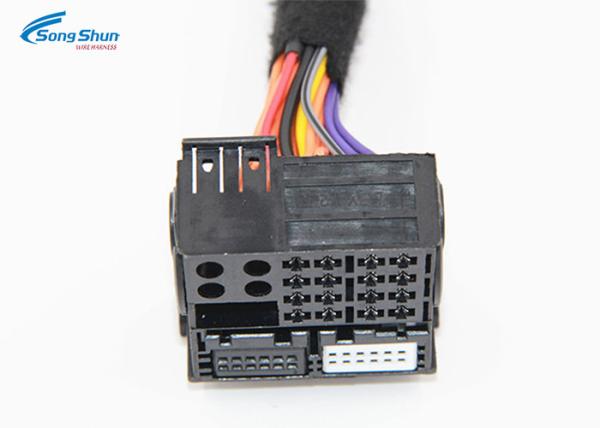 Video Auto Wiring Harness For VW Cars 9003 Connector , PVC Jacket Automotive Cable Harness