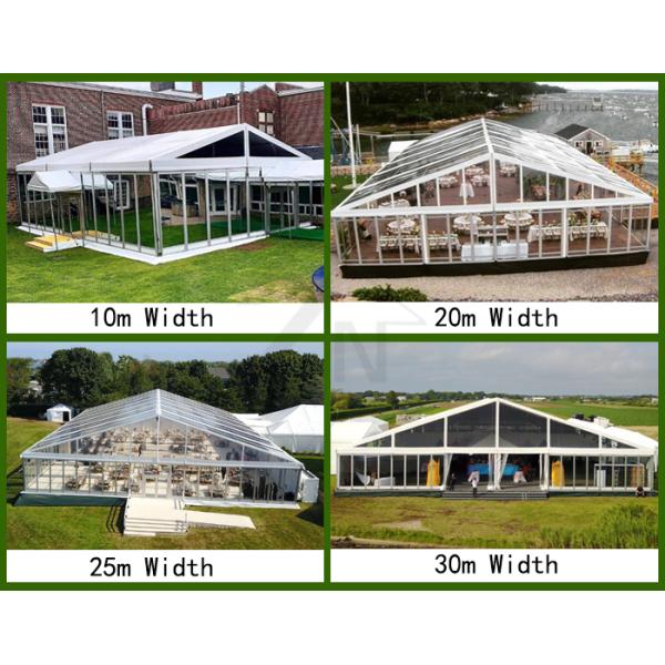 SGS CE Wedding Glass Tent Large Clear Span Waterproof Outdoor Transparent Marquee