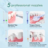 Limpiador de dientes portátil recargable con agua limpiador de dientes inalámbrico con 5 modos