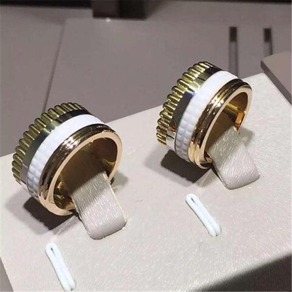 Jewelry factory in Shenzhen, China Br wide ring 18k white gold yellow gold rose gold  ring  Luxury jewelry factory