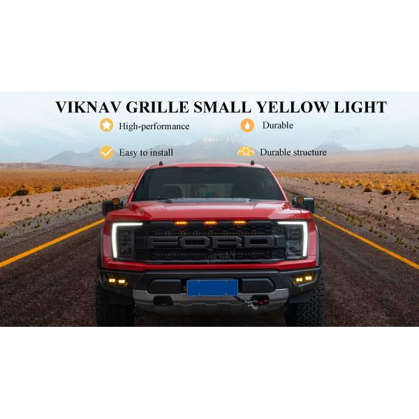 VIiknav for 22-23 Raptor Ford F150 grille lights LED grille decorative lights, daytime running light