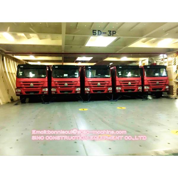 Red Color Heavy Duty Dump Truck 336HP 10 Wheel 40 Ton Tipper Truck Euro 2