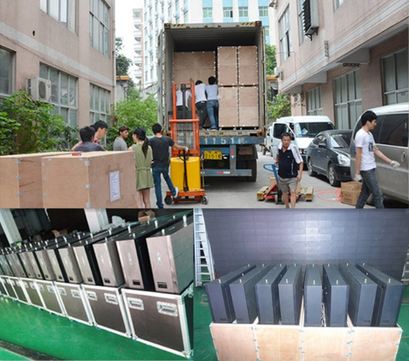 Full Color Steel HD LED Wall , Super Slim P4 LED Display Outdoor