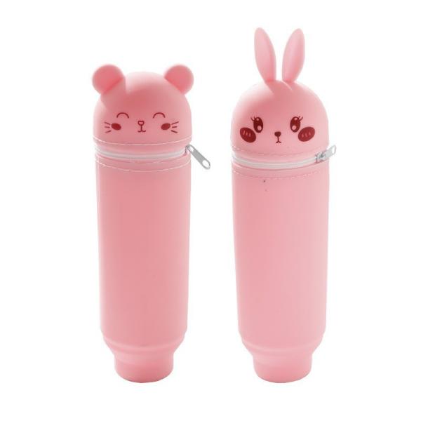 Boîte à crayons Boîte à crayons en silicone Boîte à crayons Porteur de sac à crayon Pour bureau Boîte à crayons pour étudiants