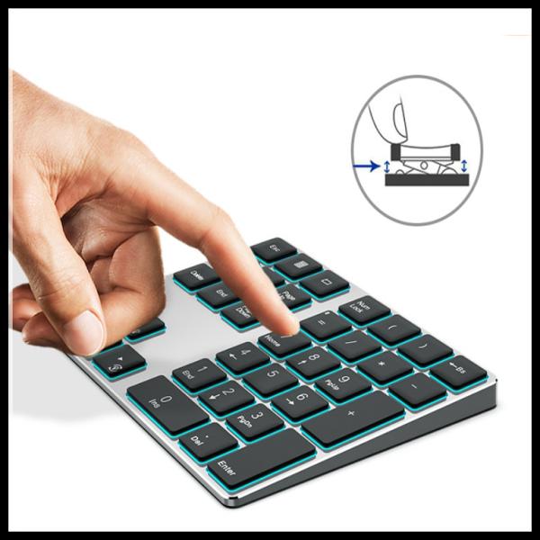Wireless Bluetooth 3.0 Pin Code Keypad Numeric Keyboard With 7 Backlight