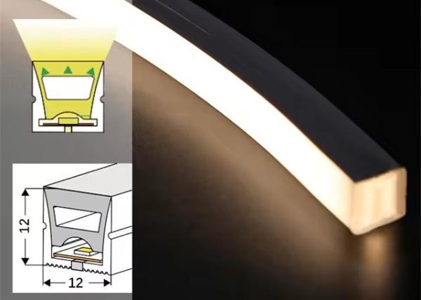 Lâmpada de silicone de faixa LED de neon flexível 1212 com teto incorporado sem lâmpada principal