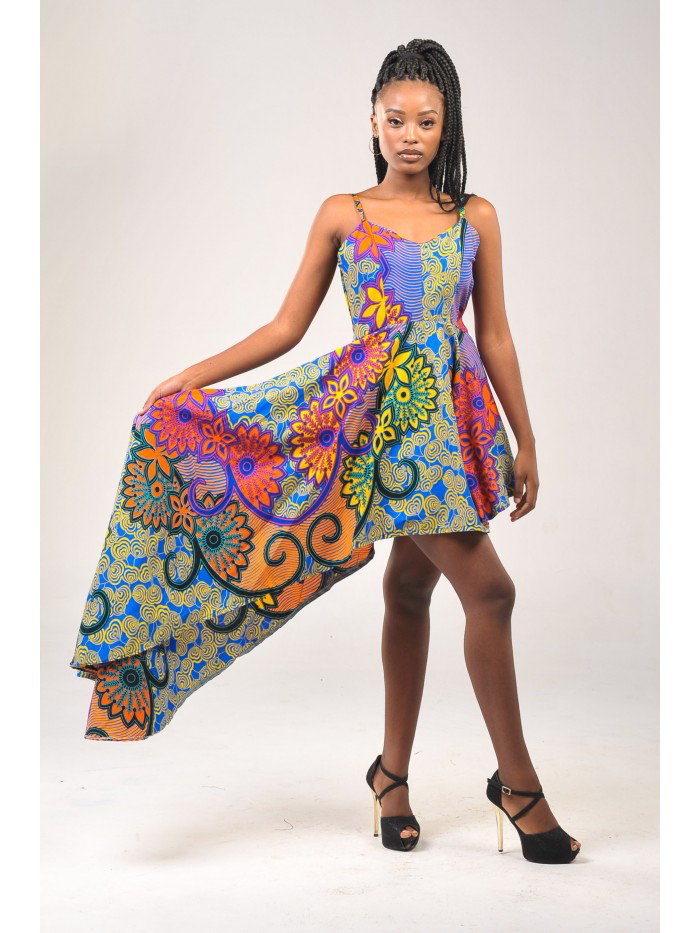 Printed Asymmetric Mini Skirt - Stylish and Trendy Fashion Wear
