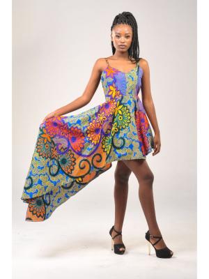 Printed Asymmetric Mini Skirt - Stylish and Trendy Fashion Wear