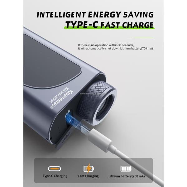 800m Wireless Digital Measurement Device Digital Handle Laser Range Finder for Golf Hunting Engineering Project 223g