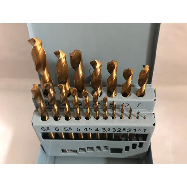 19pcs установило буровой наконечник извива титана установило Dia 1-10mm высокоскоростной стали