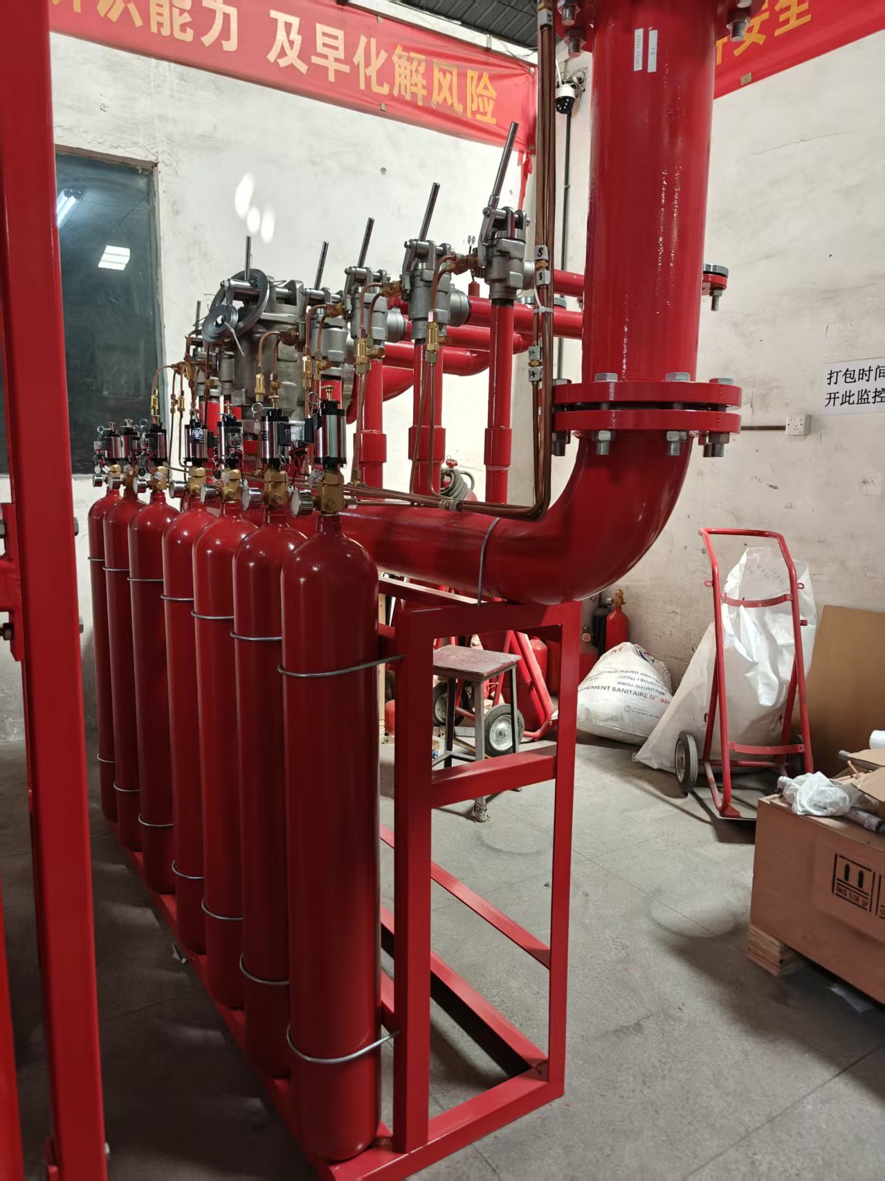 IG55 20MPa Piping Network for Inert Gas Fire Suppression System - Non-Toxic & Safe with Long Transmission Distance
