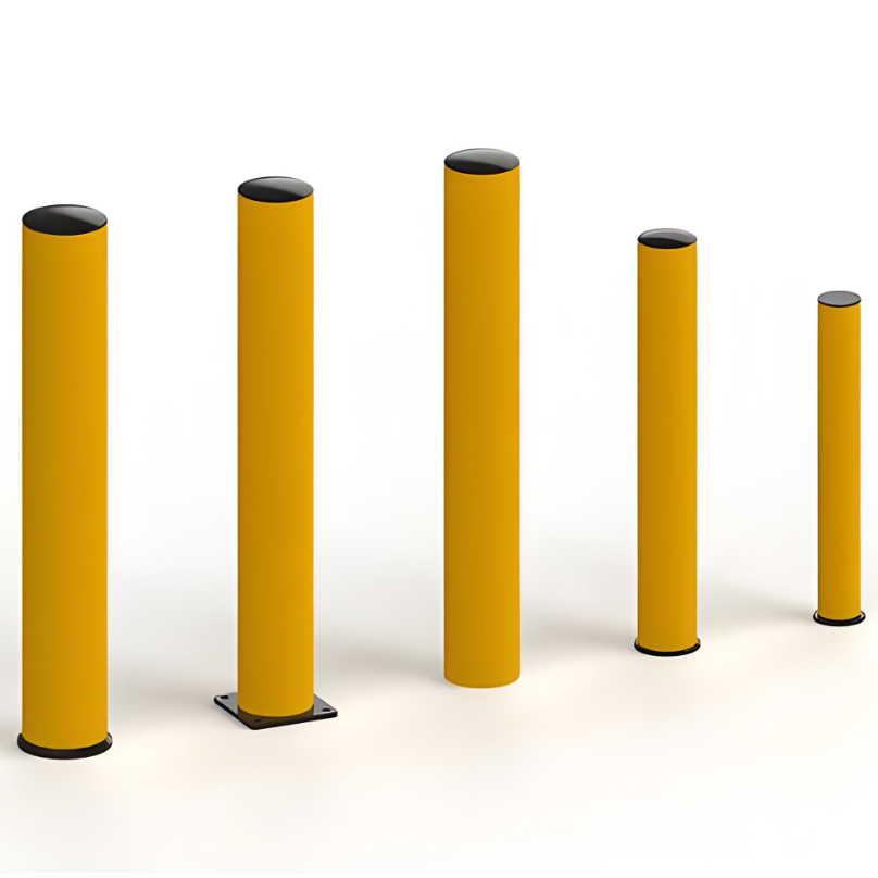 Large Diameter Post Polymer Bollard Warehouse Safety And Industrial Vehicle Collision Protection