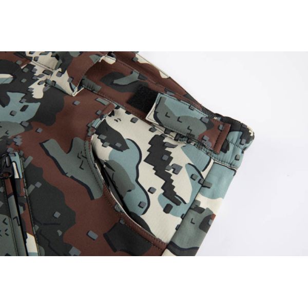 Mens Camouflage Outdoor Work Pants Fleece Lined Snow Bib Pants
