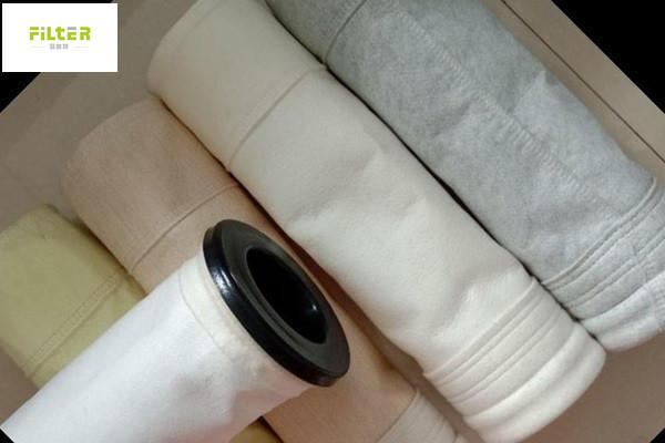 saco de filtro industrial do poliéster de 500g 550GSM para plantas do cimento