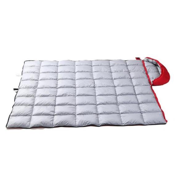 Red Waterproof Sleeping Bag , Outdoor Inflatable Sleeping Bag For Hiking