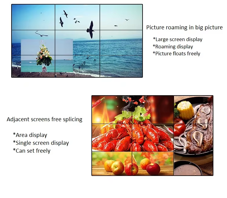 3*3 LCD Splicing Screen 49 55 Inch LCD Video Wall Narrow Bezel 3.5 mm Indoor LCD Video Wall Panel Display