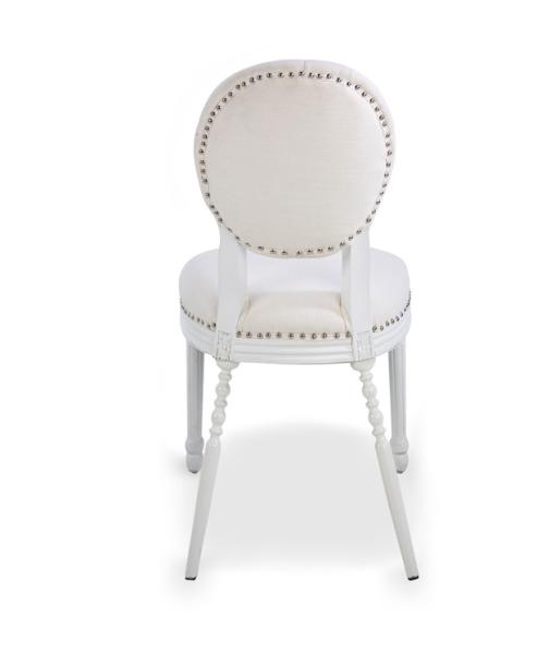 Dubai Banquet event wedding white linen fabric oak wood chair for event party dining chair