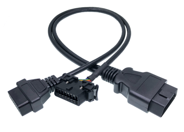 16 Pin OBD2 Y Cable OBD Extension Cable Cord Diagnostic Tool Adapter for Auto Car Vehicle Truck 24V For Opel Year 2000-2008