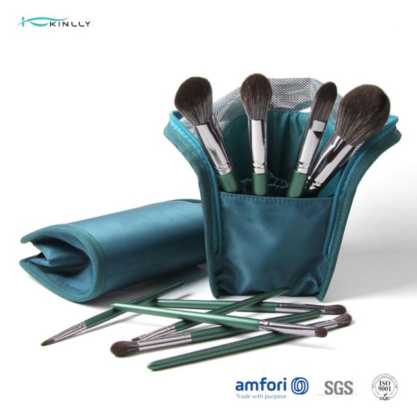 10PCS OEM Wooden Handle Makeup Brushes For Smudge
