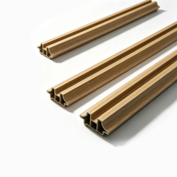 Peak Shaped PVC Fluted Wall Trim Panels 50x24mm Decorative Interior Line Cladding Easy Cut Installation Design
