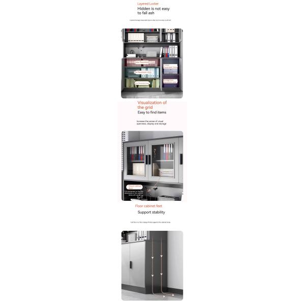 Просторный деревянный шкаф для сертификатов и трофеев в офисе или гостиной