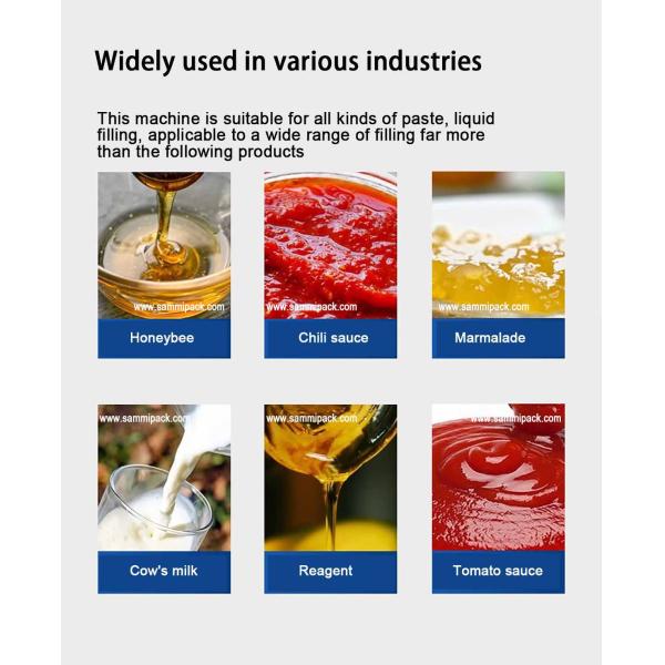 Máquina de llenado de mantequilla de maní con loción de champú de crema de servo automática personalizada de 220V para todos los productos líquidos