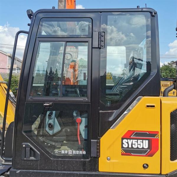ISUZU Engine Sany SY55 Excavator in Shanghai 0.23m3 Bucket Capacity Best Guaranteed