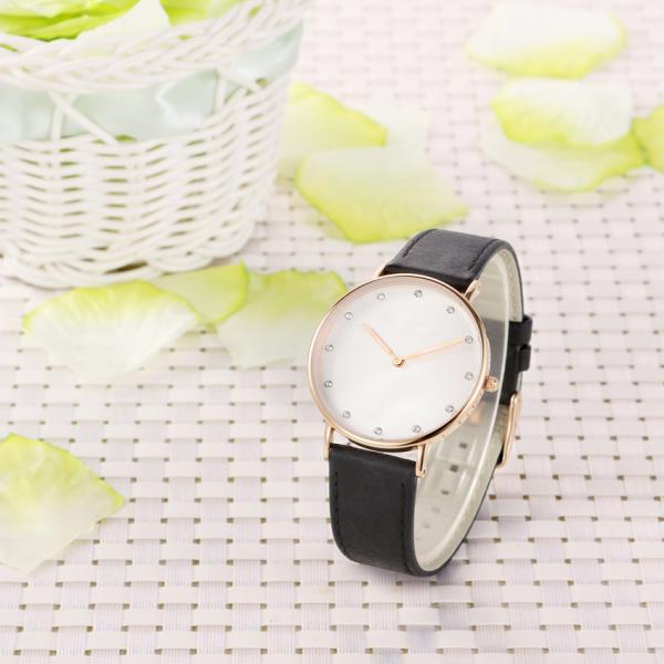 Quartz 316L Stainless Steel Minimalist Watch Rose Gold Plating