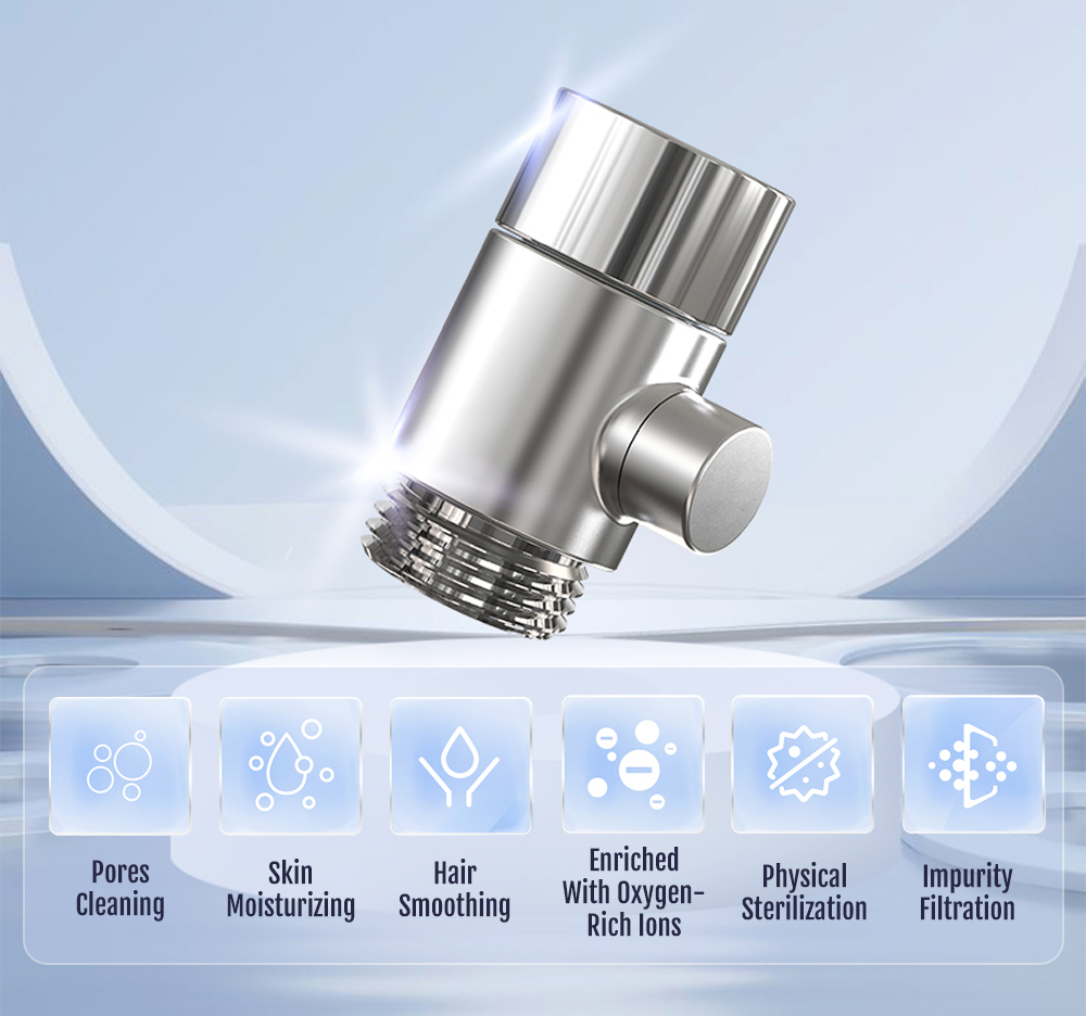 Micro Nano Bubble Shower Generator with H59-1 Brass Construction and 100 Million Nano Bubbles per mL for Deep Cleansing