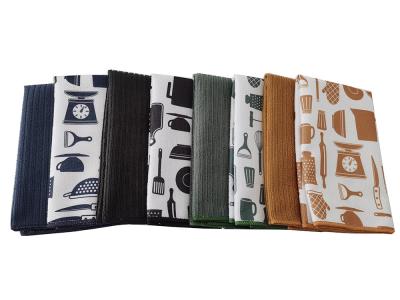 Os projetos conservados em estoque Microfiber de panos do prato da cozinha imprimiram a toalha de chá