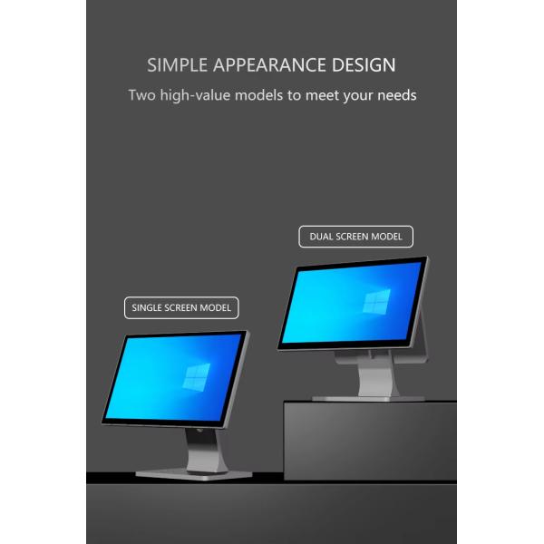 8GB DDR3 Memory 15.6 Inch FHD Ultra Thin Frame Full HD Resolution Win11 Android POS System Touch Screen POS All in One