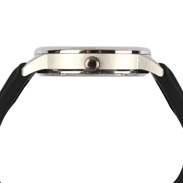 SHX Classic Black Quartz Watch · 40mm Dial Diameter With Leather Strap And Buckle
