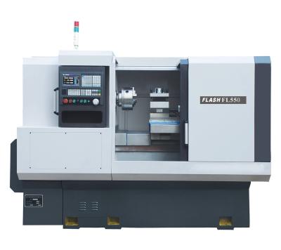 Torno de gerencio Chuck Pneumatic Collet manual do metal do CNC da cama FL550 lisa
