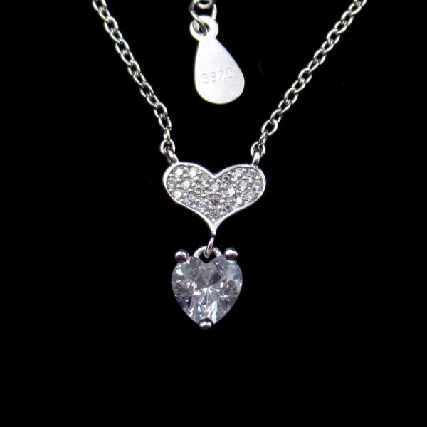 Годовщина ювелирных изделий ожерелья простого дизайна 925 серебряная, подарок, п